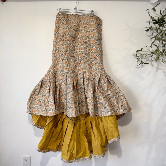 Anthropologie Layla Floral Printer Chair Slip Cover Magnolia New - Picture 5 of 5